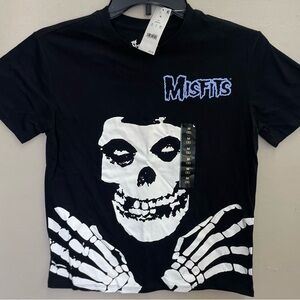 Misfits Black Skeleton Graphic T-Shirt